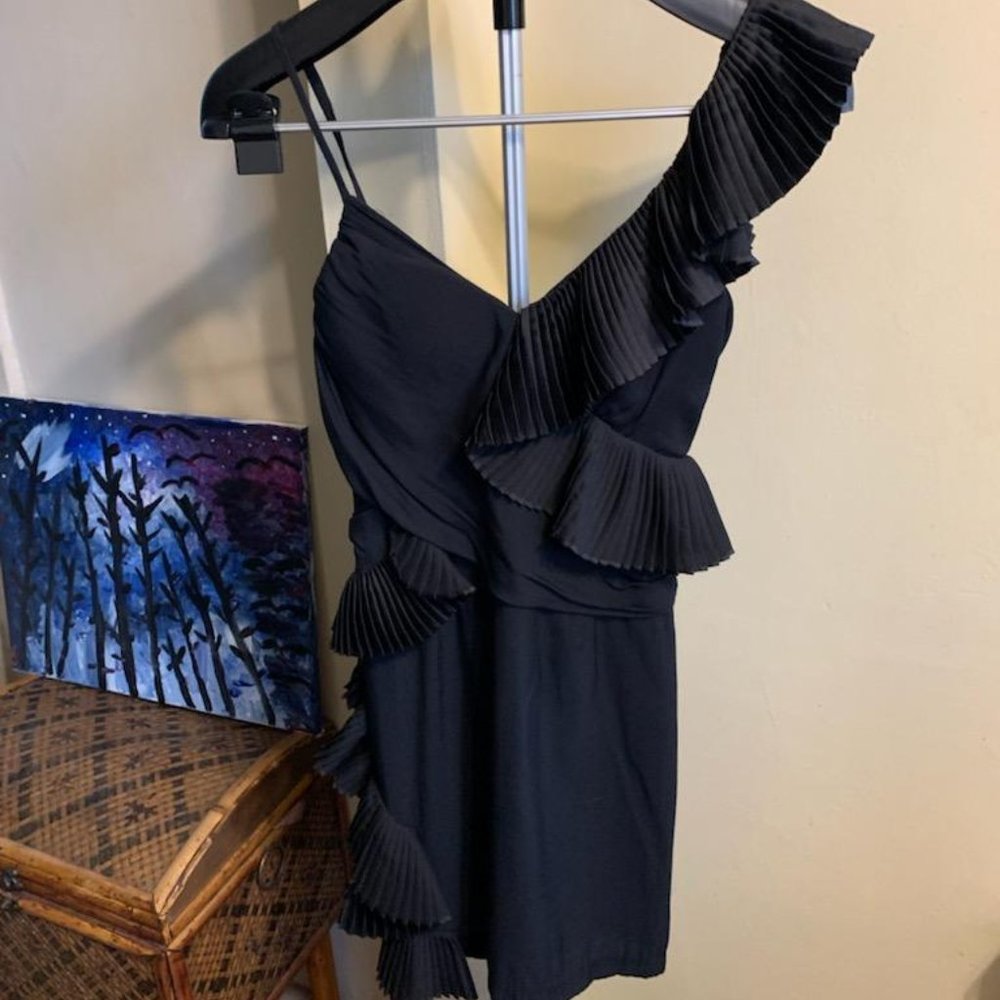 C Luce One SHoulder Ruffled Dress